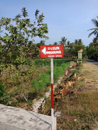 Program Kerja Plangisasi dan Pengecatan Tembok Makam yang Dilakukan Kelompok KKN 65 di Dusun Ngujung