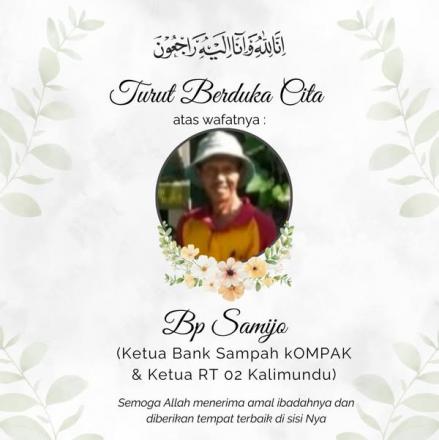 Sugeng tindak Pak Samijo